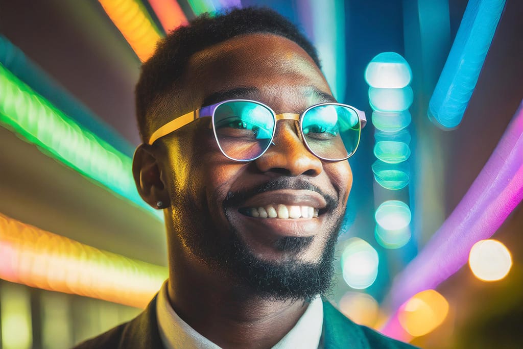headshot for a young black man